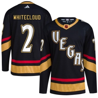 Youth Zach Whitecloud Vegas Golden Knights Adidas Reverse Retro 2.0 Jersey - Authentic Black